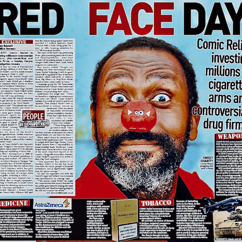 Comic Relief invested donations into tobacco, alcohol and arms companies